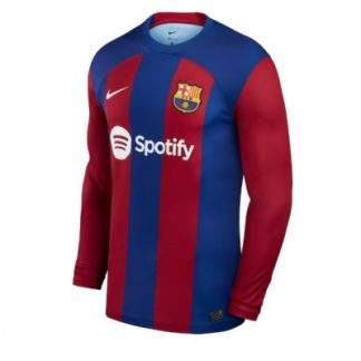 Herren FC Barcelona Heimtrikot 2023-24 Fußball Trikot Langarm