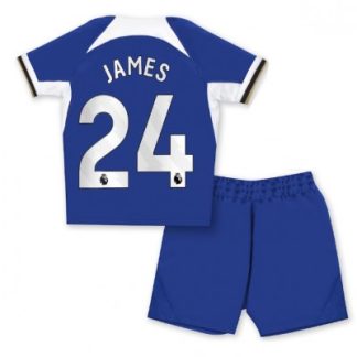 Kinder Trikotsatz Chelsea Heimtrikot 2023-2024 in blau Reece James 24