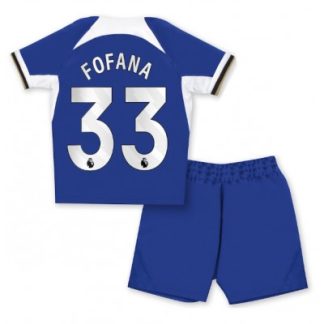 Kinder Trikotsatz Chelsea Heimtrikot 2023-2024 in blau Wesley Fofana 33