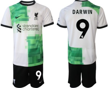 Fußballtrikot Herren Set Liverpool FC Auswärtstrikot 2023-24 Darwin Nunez 9