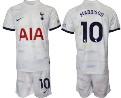 Günstige Fußballtrikots Herren Trikotsatz Tottenham Hotspur Heimtrikot 2023-24 James Maddison 10