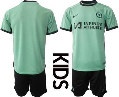 Kinder Trikotsatz Chelsea Drittes Trikot 2023-2024 Fußballtrikot Sale