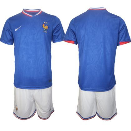 Herren Set Frankreich EURO 2024 Heimtrikot EM 24-25 Personalisierbar