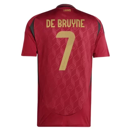 Fußballtrikot Kaufen Belgien EURO 2024 Heimtrikot EM 24-25 Kevin De Bruyne 7