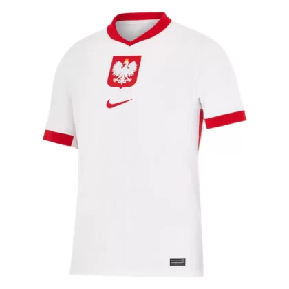 Fußballtrikot Kaufen Polen Euro 2024 Heimtrikot EM 24-25 weiß Kurzarm