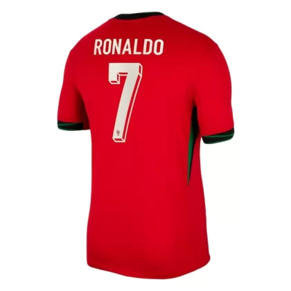 Fußballtrikot Kaufen Portugal EURO 2024 Heimtrikot EM 24-25 Rot Kurzarm Ronaldo 7