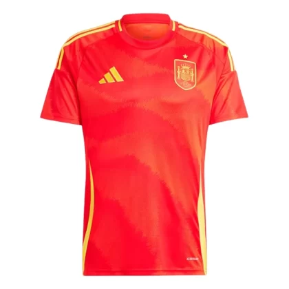 Fussball Trikot Spanien Euro 2024 Heimtrikot EM 24 Rot Fußballtrikot Kaufen Sale