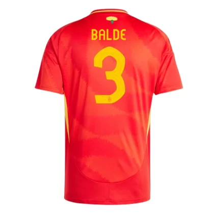 Kaufen Spanien Trikot Euro 2024 Heimtrikot EM 24 Rot Alejandro Balde 3