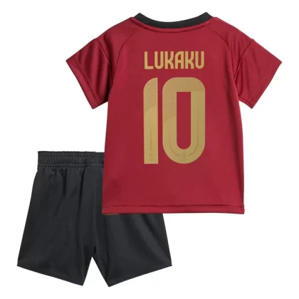 Kinder Fußball Trikot Belgien EURO 2024 Heimtrikot EM 24-25 Kurzarm Romelu Lukaku 10