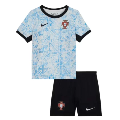 Kinder Fußball Trikot Portugal EURO 2024 Auswärtstrikot EM 24-25 Kurzarm