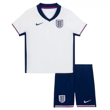 Kinder Fußball Trikot Set England EURO 2024 Heimtrikot EM 24-25 Personalisierbar