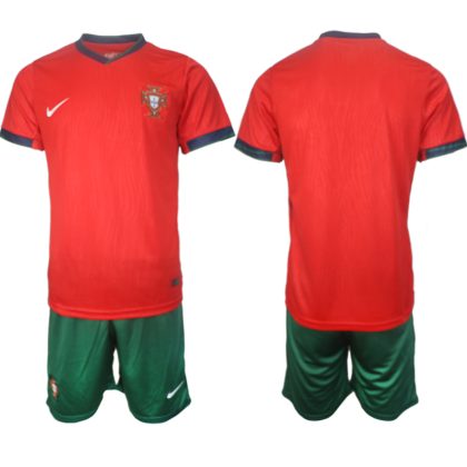 Portugal Nationalmannschaft EURO 2024 Heim Trikot Herren Set